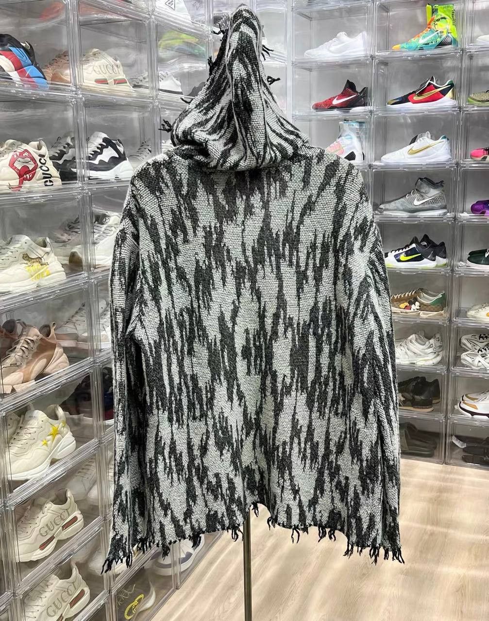 Saint Laurent Paris Saint Laurent linen and wool hooded cardigan Size US XL / EU 56 / 4 - 2 Thumbnail