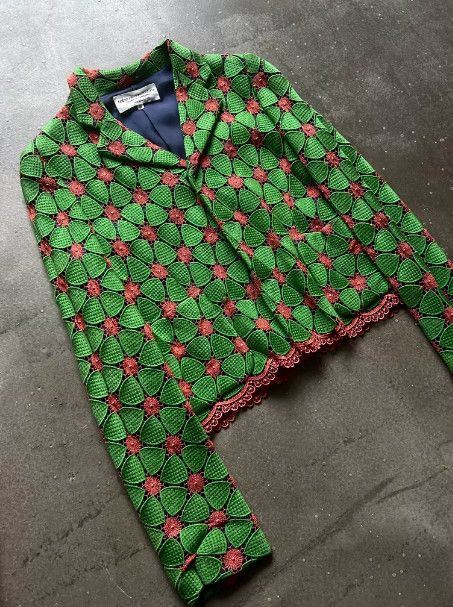Comme des Garcons robe de chambre AD2000 Crochet Embroidered High-Waist Jacket Size US M / EU 48-50 / 2 - 4 Thumbnail