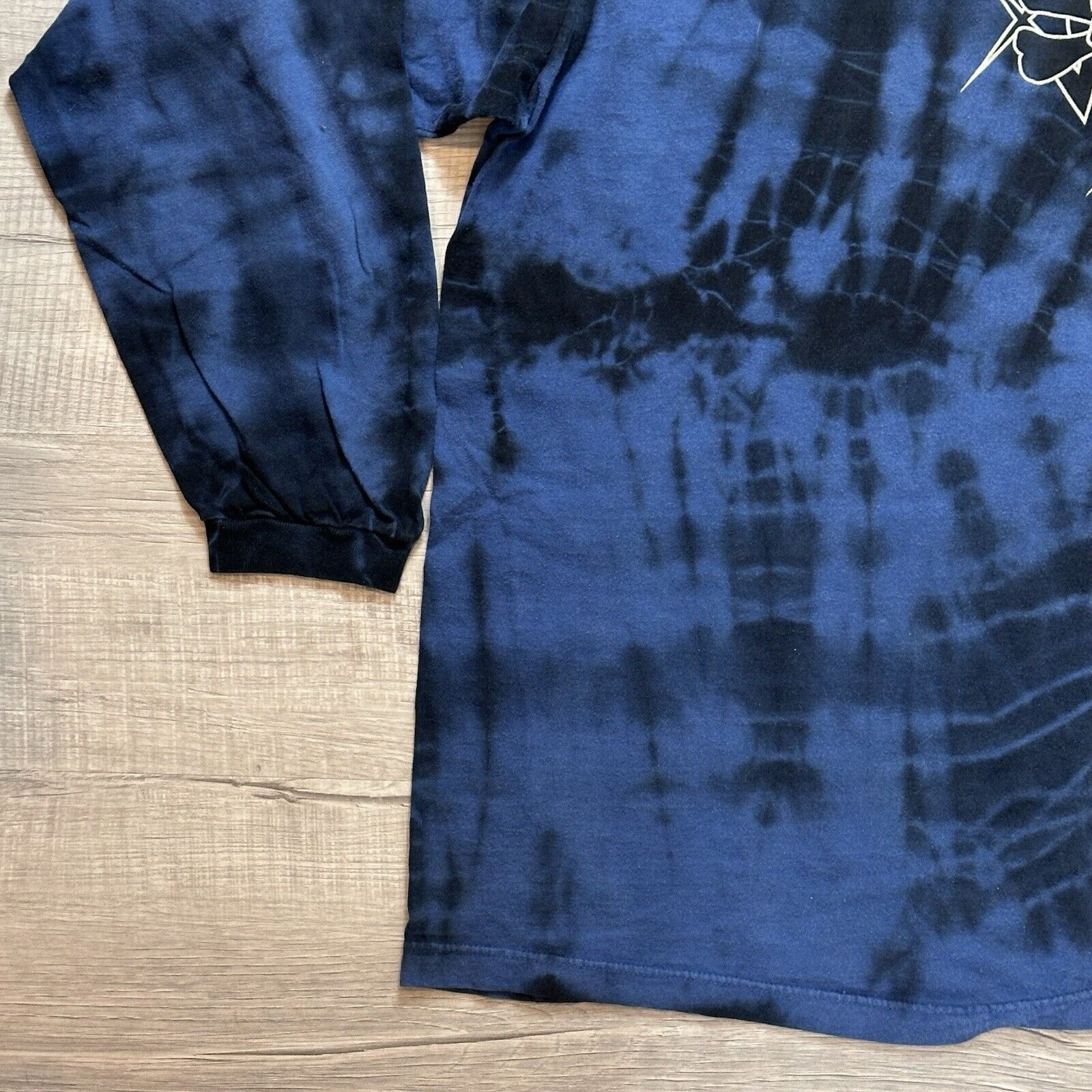 Vintage Y2K Extreme Limit Skull & Bones Long Sleeve Shirt Tie Dye Size US XL / EU 56 / 4 - 2 Thumbnail