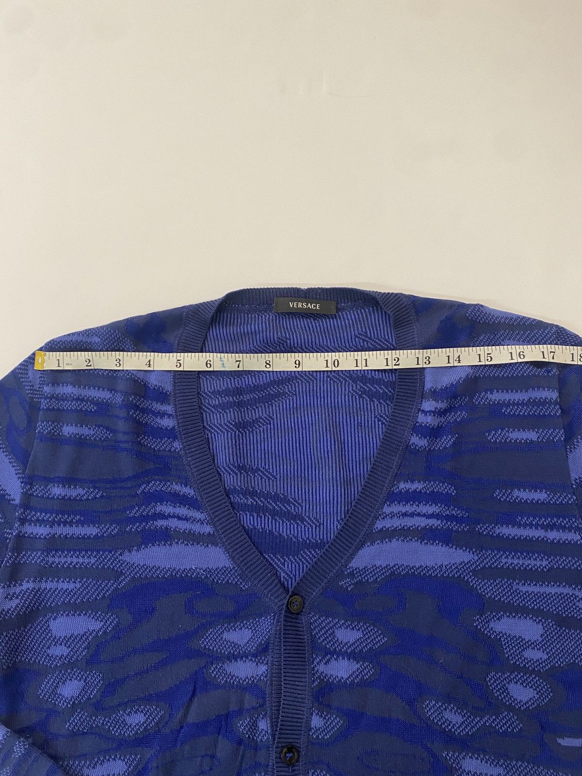 Versace Versace blue camo cardigan - M Size US M / EU 48-50 / 2 - 4 Thumbnail
