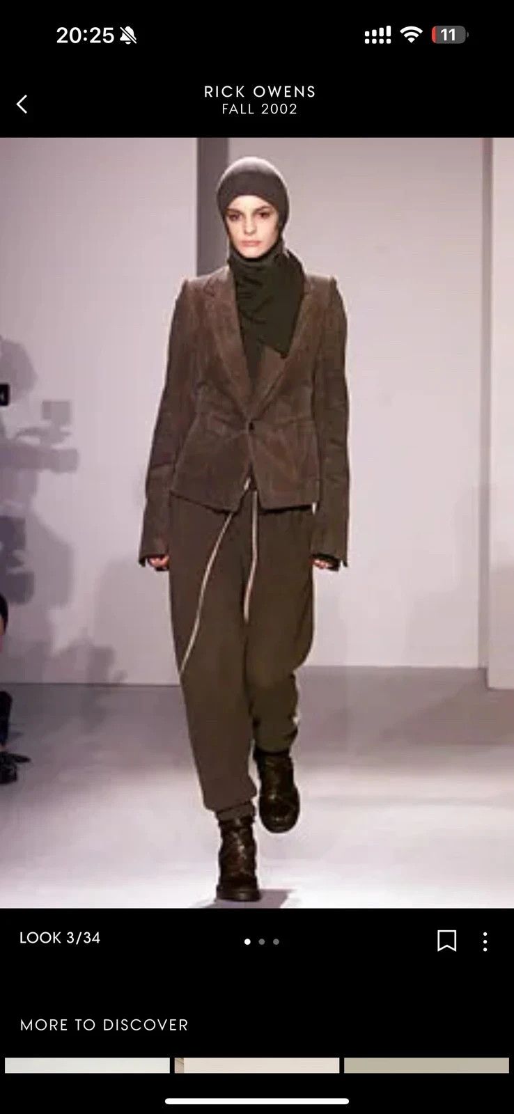 Rick Owens F/W 2002 Rick Owens cord blazer Size S / US 4 / IT 40 - 2 Thumbnail