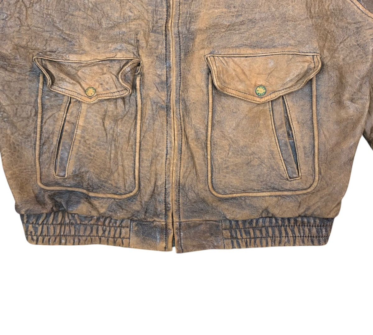Genuine Leather VINTAGE PIER BLANCA FLIGHT LEATHER JACKET Size US L / EU 52-54 / 3 - 6 Thumbnail