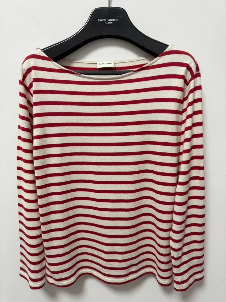 Saint Laurent Paris Saint Laurent Paris 15ss show red and white striped long s Size US S / EU 44-46 / 1 - 1 Thumbnail