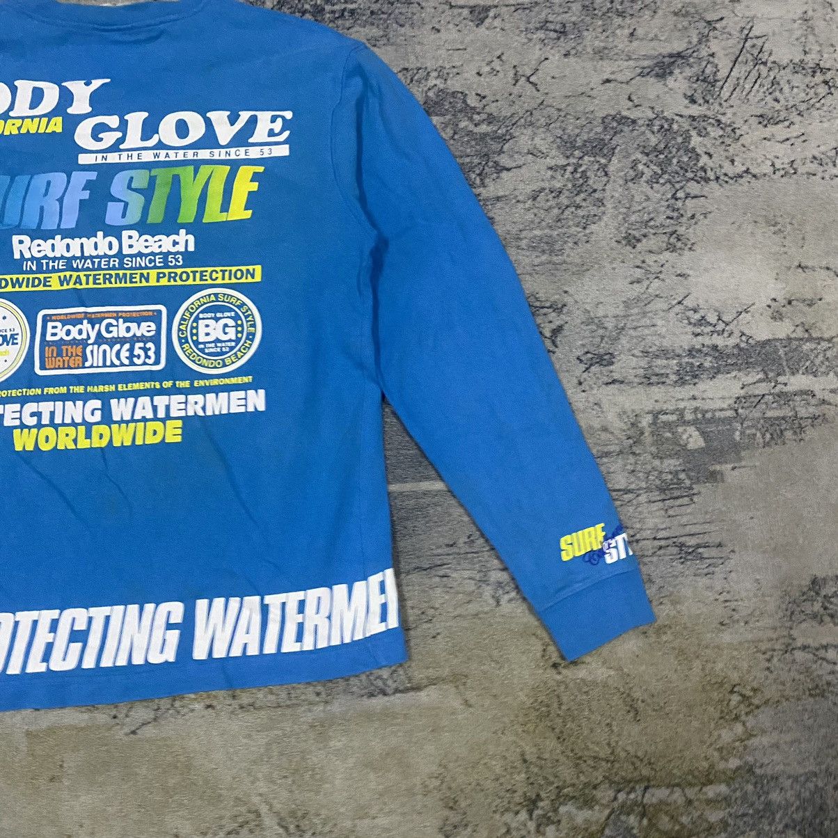 Body Glove × Vintage Vintage Body Glove Spellout All Side Long Sleeve Size US S / EU 44-46 / 1 - 10 Thumbnail