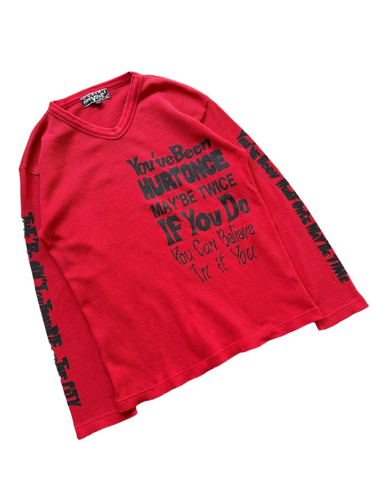 PEEL&LIFT 00's Punk Vorable thermal knit long sleeve Size US M / EU 48-50 / 2 - 4 Thumbnail