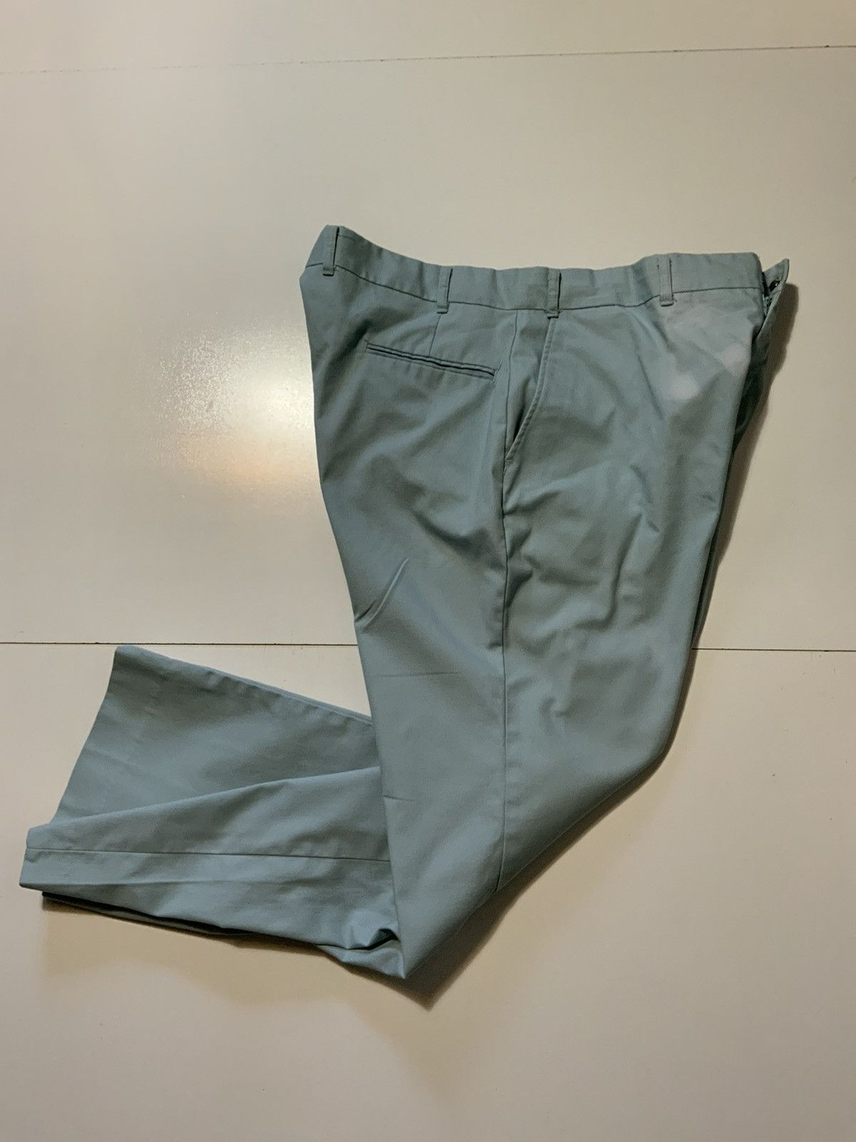 Vintage VTG 80s On Course Wide Leg Golf YKK Zipper Chino Work Pants Size US 36 / EU 52 - 2 Thumbnail