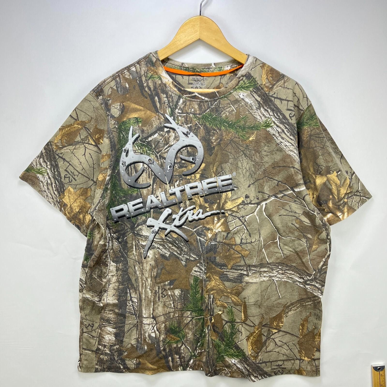 Vintage Y2K Real Tree Camo T-Shirt XL