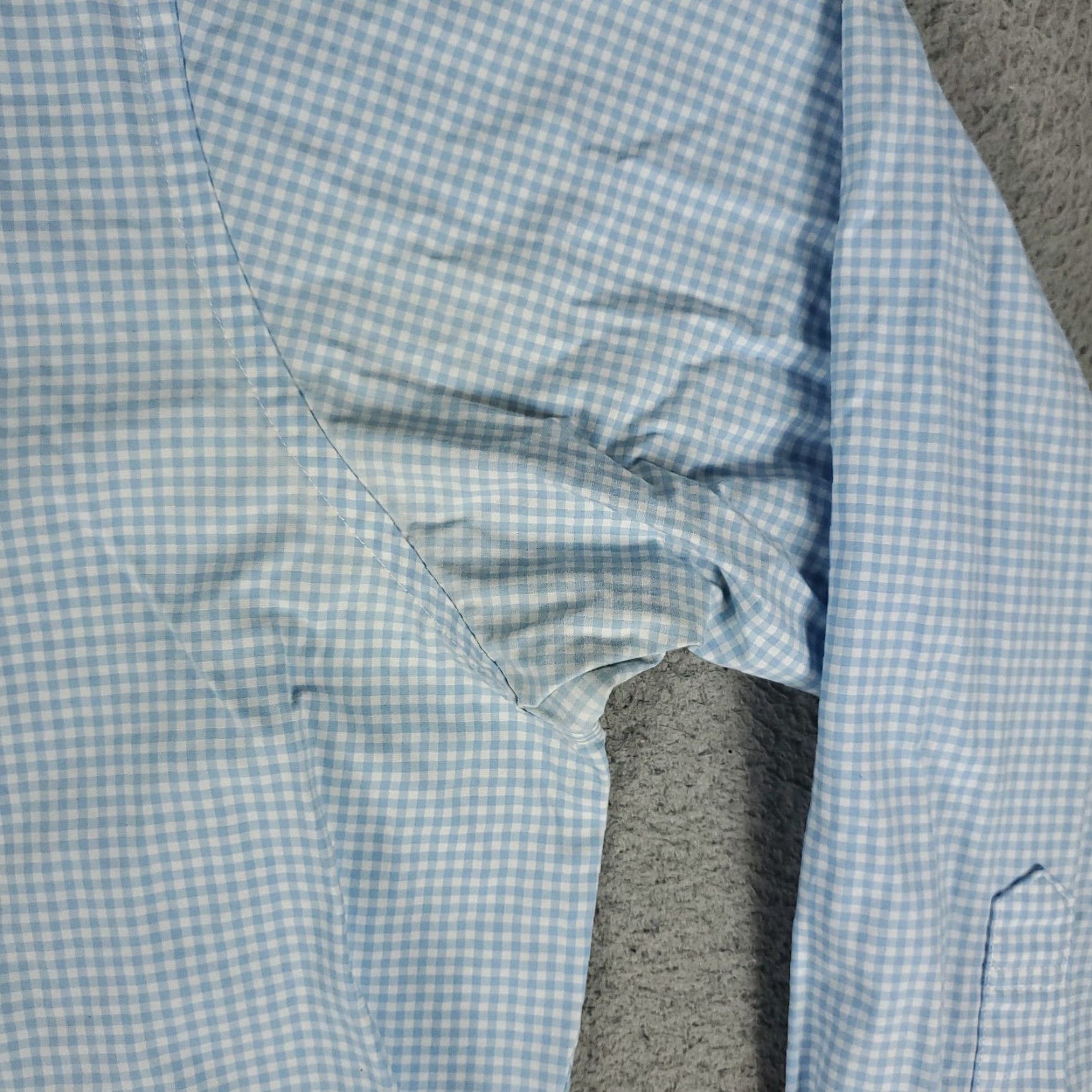 Brooks Brothers Brooks Brothers Shirt Mens 17.5 Blue Check Regent Dress Button Up Long Sleeve Blue Size 46R - 4 Thumbnail