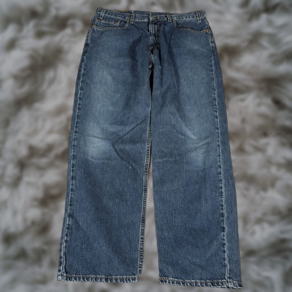 Levi's VINTAGE Levi's 550 Jeans Men 36 Relaxed Fit Denim 30 Inseam Blue USA Made 90s Style Mens Size US 36 / EU 52 - 1 Thumbnail