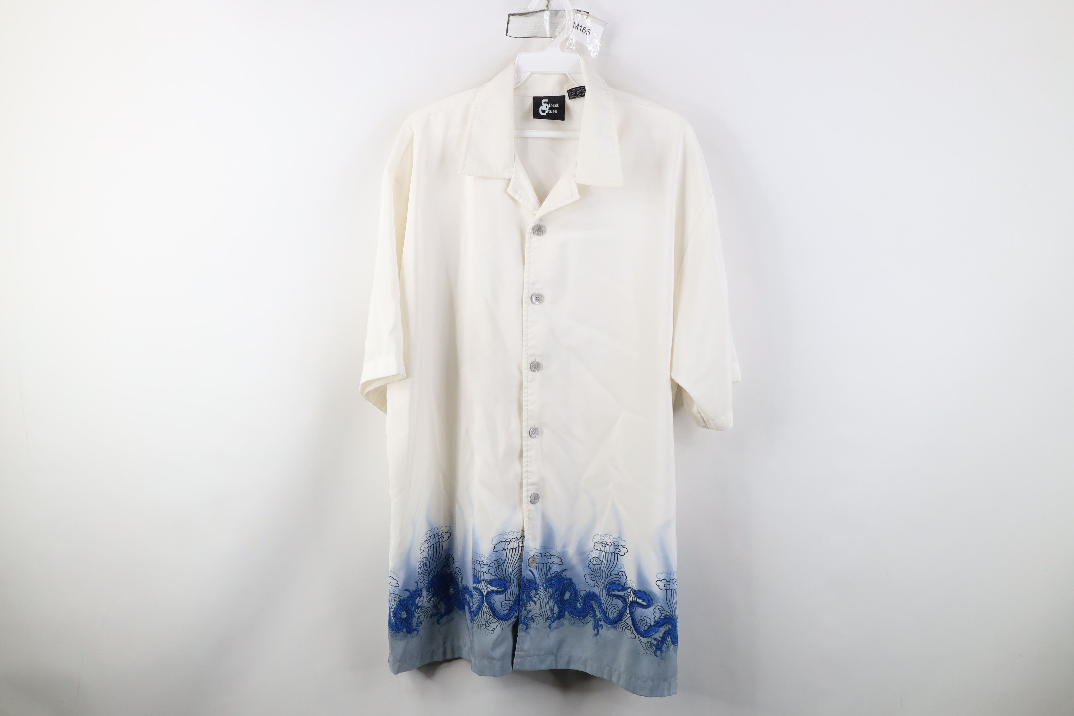 Vintage Vintage 90s Y2K Streetwear Dragon Casino Poker Button Shirt Size US L / EU 52-54 / 3 - 1 Thumbnail
