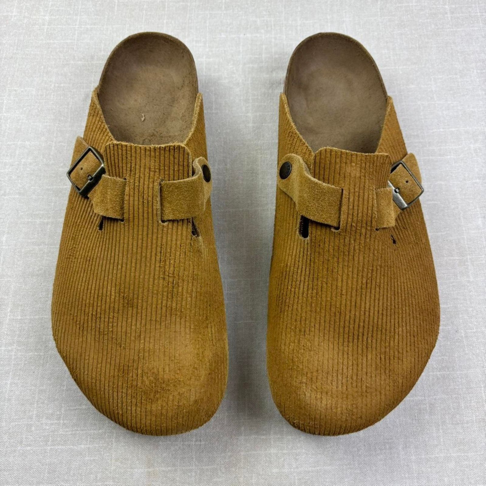 Birkenstock 🐴 Birkenstock Boston Corduroy “Suede Cork Brown” 13M Size US 13 / EU 46 - 3 Thumbnail