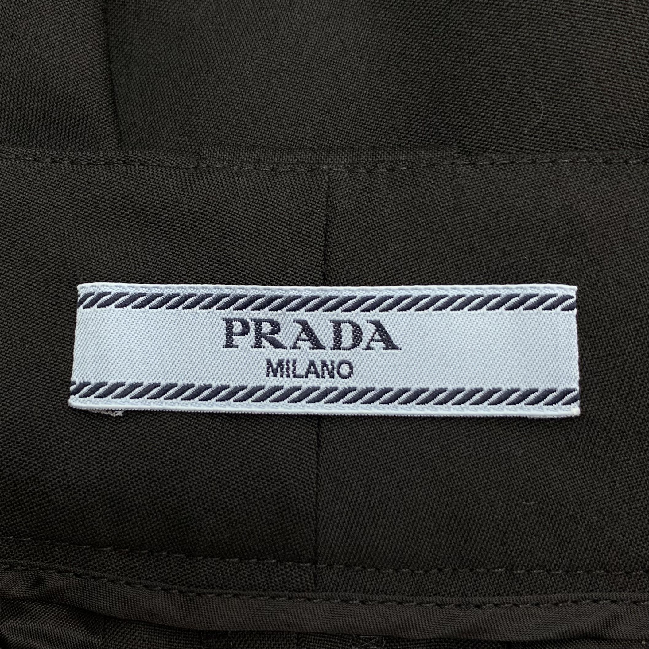 Prada Prada Wool Work Shorts Black (S) Size 26" / US 2 / IT 38 - 8 Thumbnail