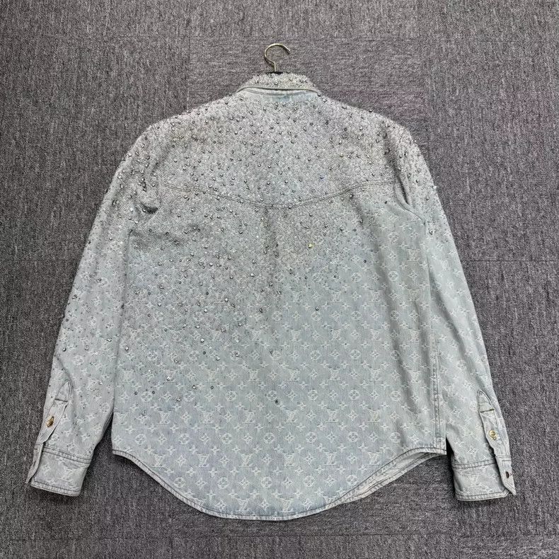 Louis Vuitton Louis Vuitton Rhinestone print full print denim jacket Next Size US XL / EU 56 / 4 - 5 Thumbnail