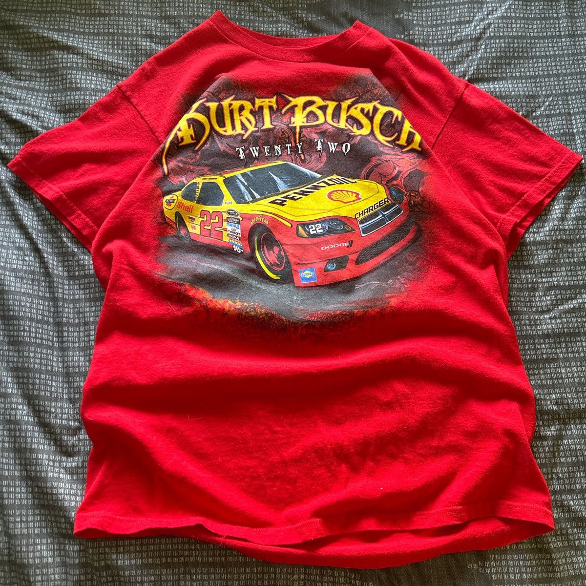 NASCAR Kurt Busch Vintage NASCAR tee🔥🔥 Size US L / EU 52-54 / 3 - 1 Thumbnail