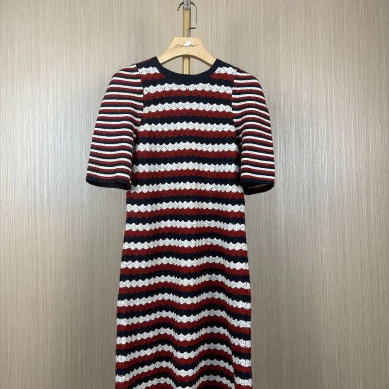 Chanel Chanel Multi-Striped Cotton Dress for Women 0089 Size M / US 6-8 / IT 42-44 - 1 Thumbnail
