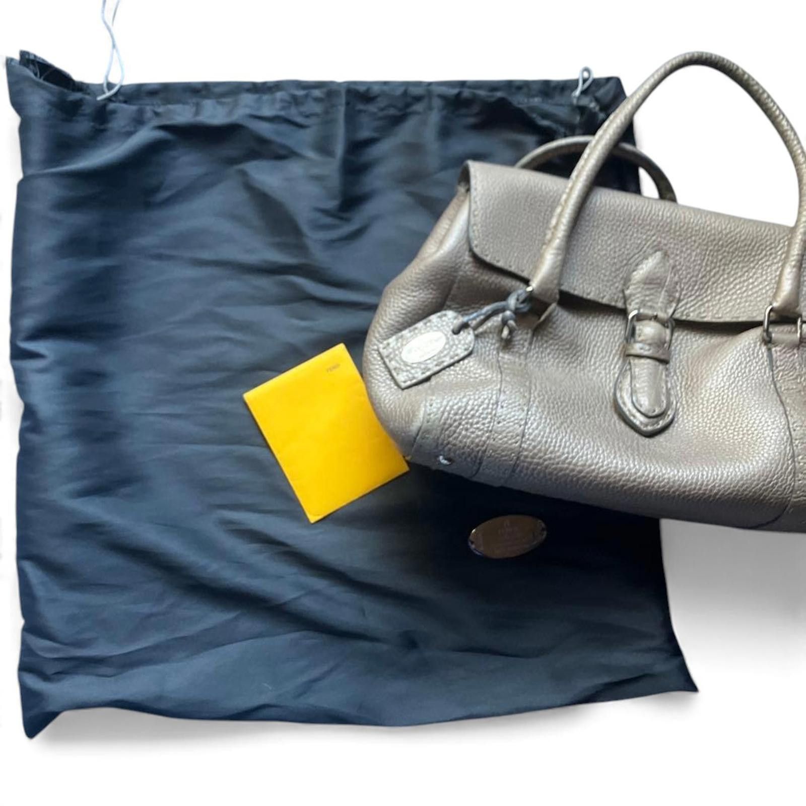 Fendi Fendi - Metallic Selleria Leather Handbag Size ONE SIZE - 8 Thumbnail