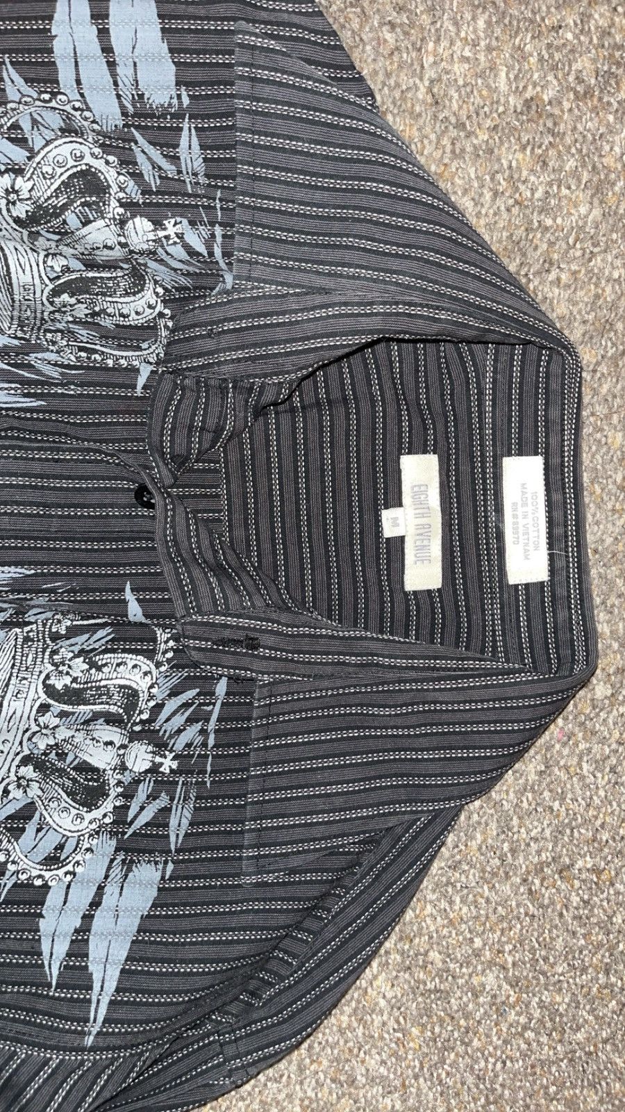 Eighth Avenue Eighth Avenue Long Sleeve Button Up With Y2K Design Size US M / EU 48-50 / 2 - 2 Thumbnail