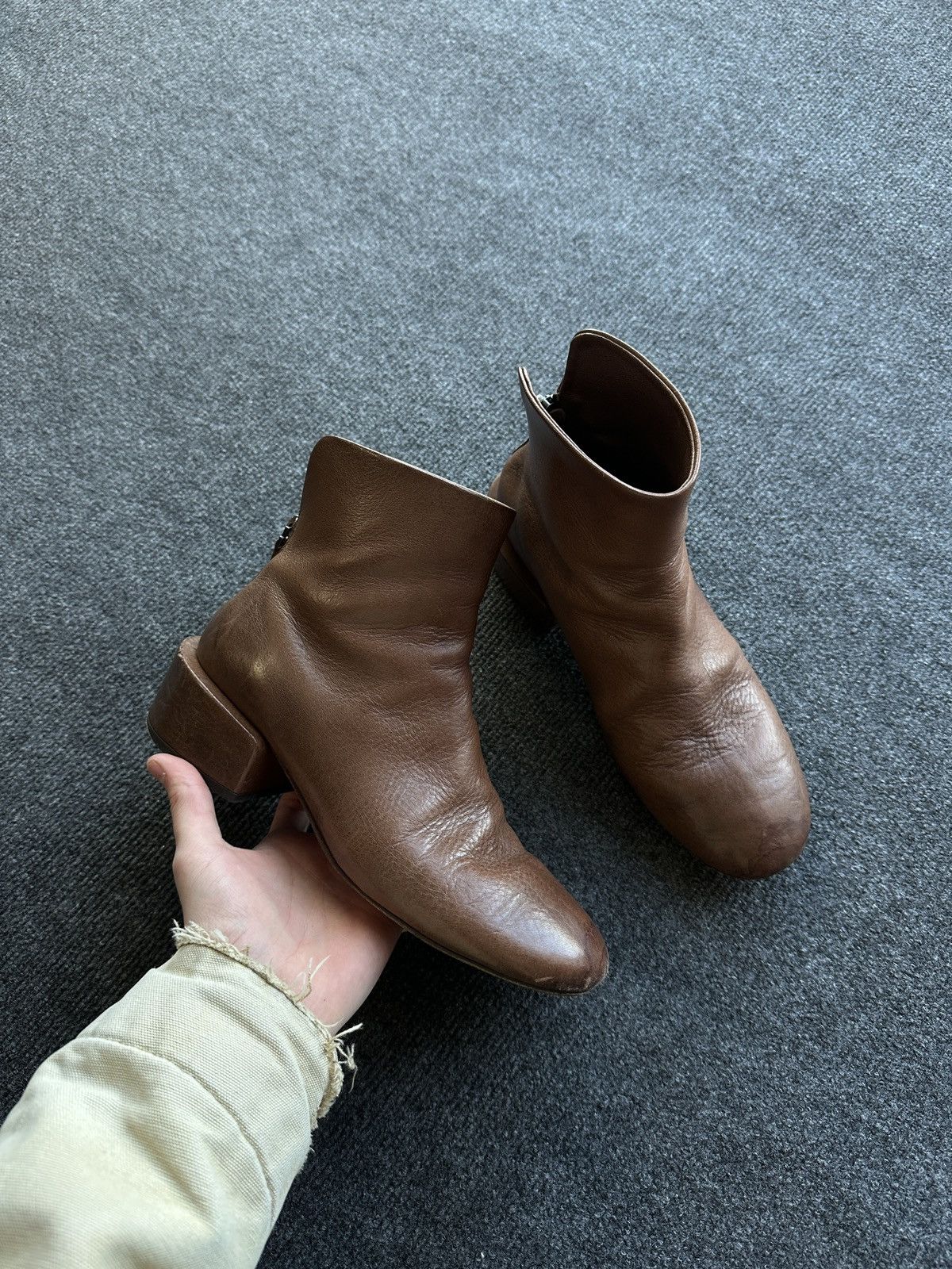Marsell RARE🚨 MARSELL ITALY BROWN LUXURY BOOTS WOMEN LEATHER Size US 7 / IT 37 - 1 Thumbnail