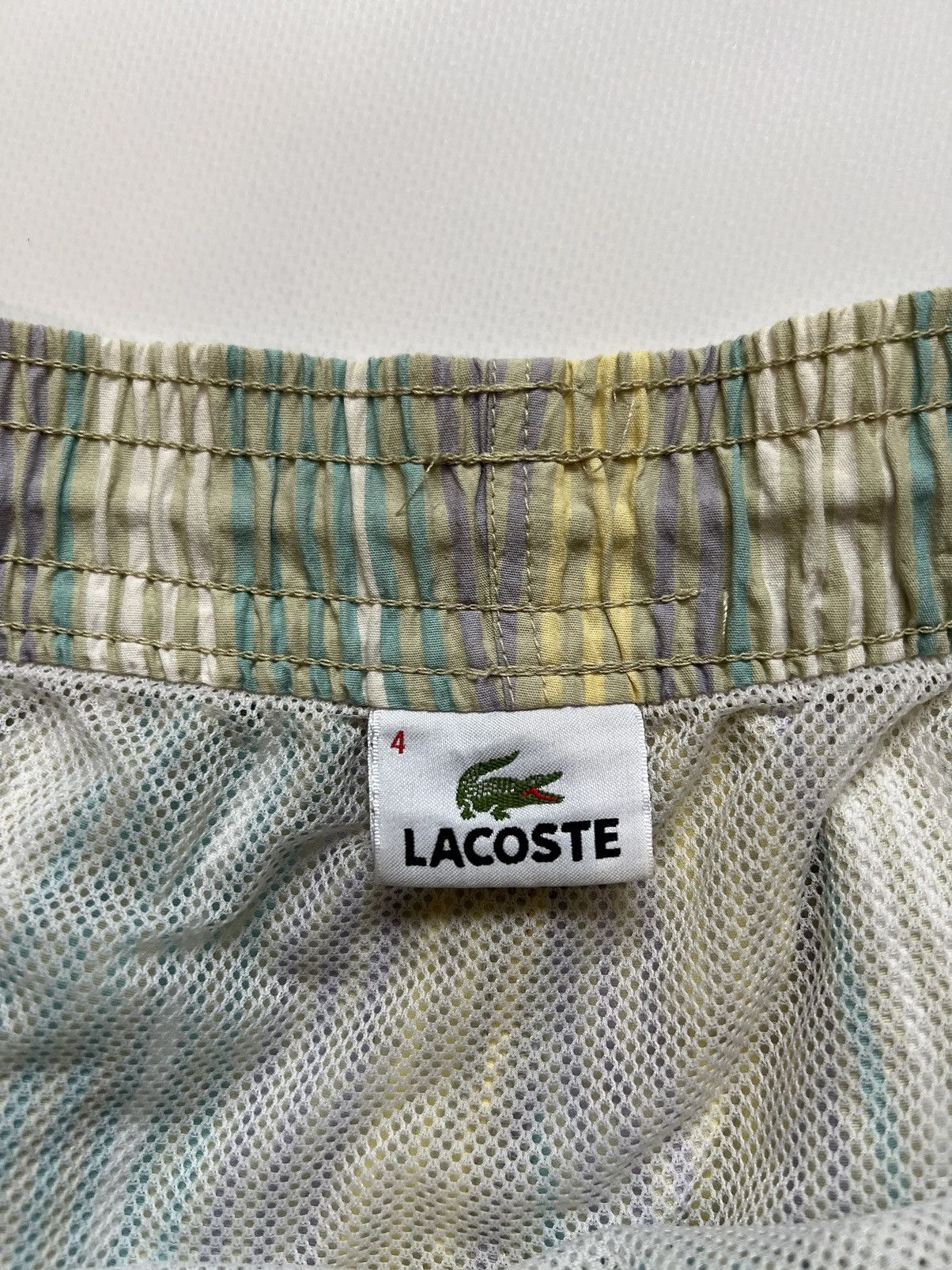 Lacoste Lacoste Shorts Vintage 90s Swim Striped Size US 32 / EU 48 - 5 Thumbnail