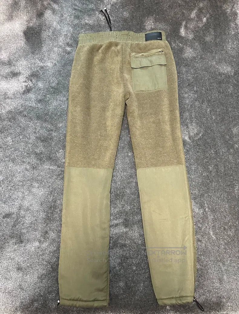 Amiri Amiri Velvet-lined warm military green sport pants, work p Size US 32 / EU 48 - 8 Thumbnail