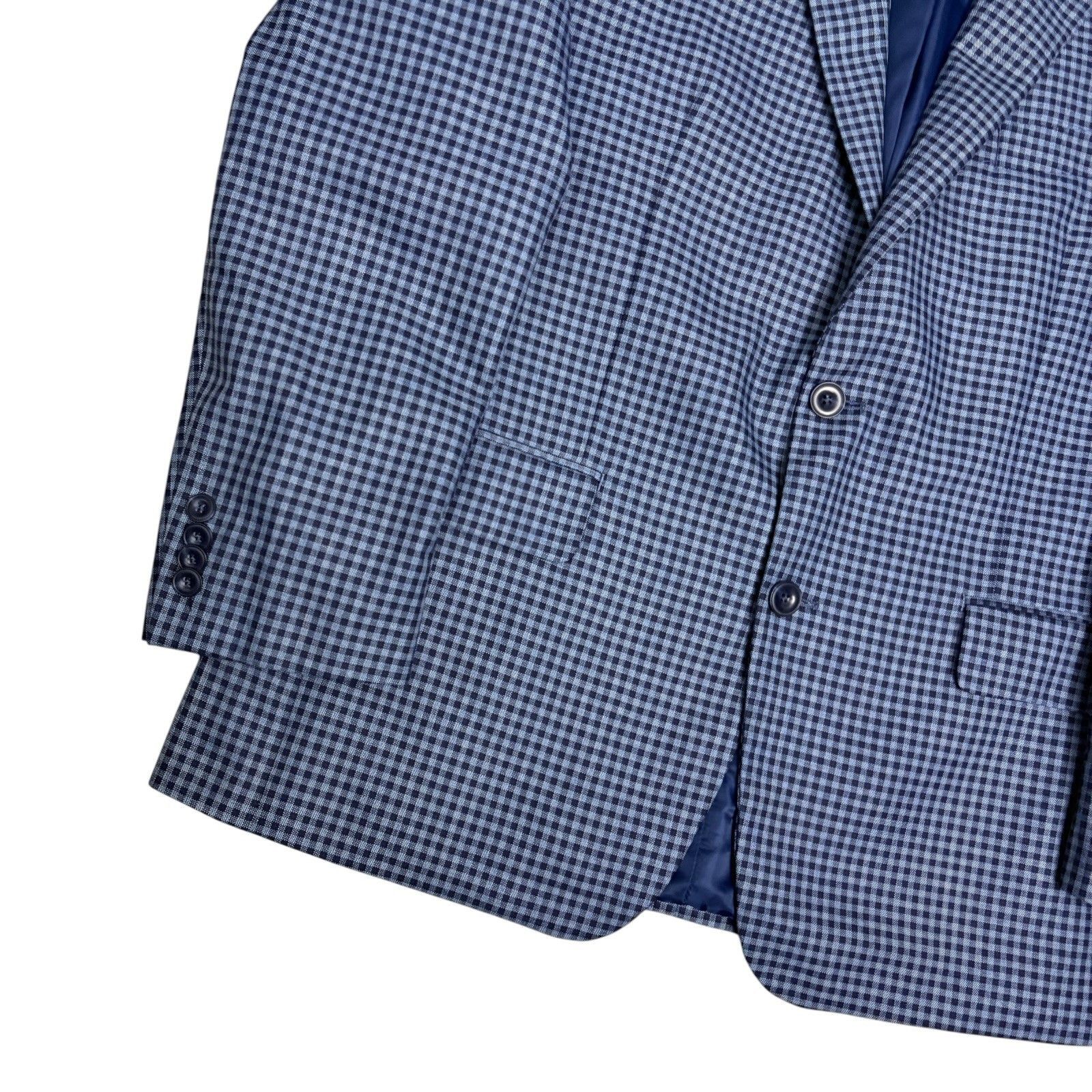 Michael Kors MICHAEL KORS Blazer Designer Check Pattern Sport Coat 44R Size 44R - 8 Thumbnail