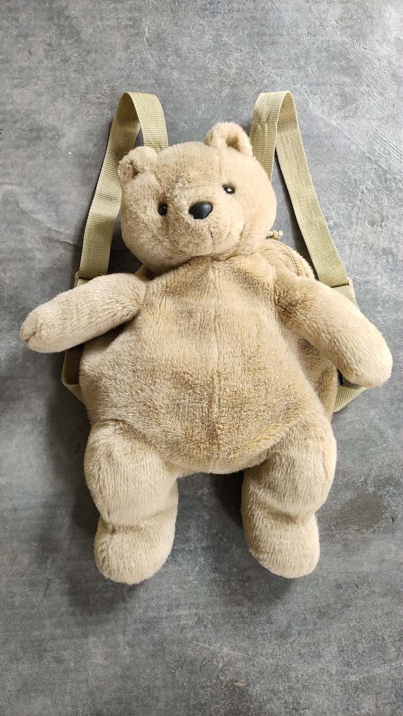 20471120 Vtg TEDDY BEAR BACKPACK Japanese Brand Size ONE SIZE - 8 Thumbnail