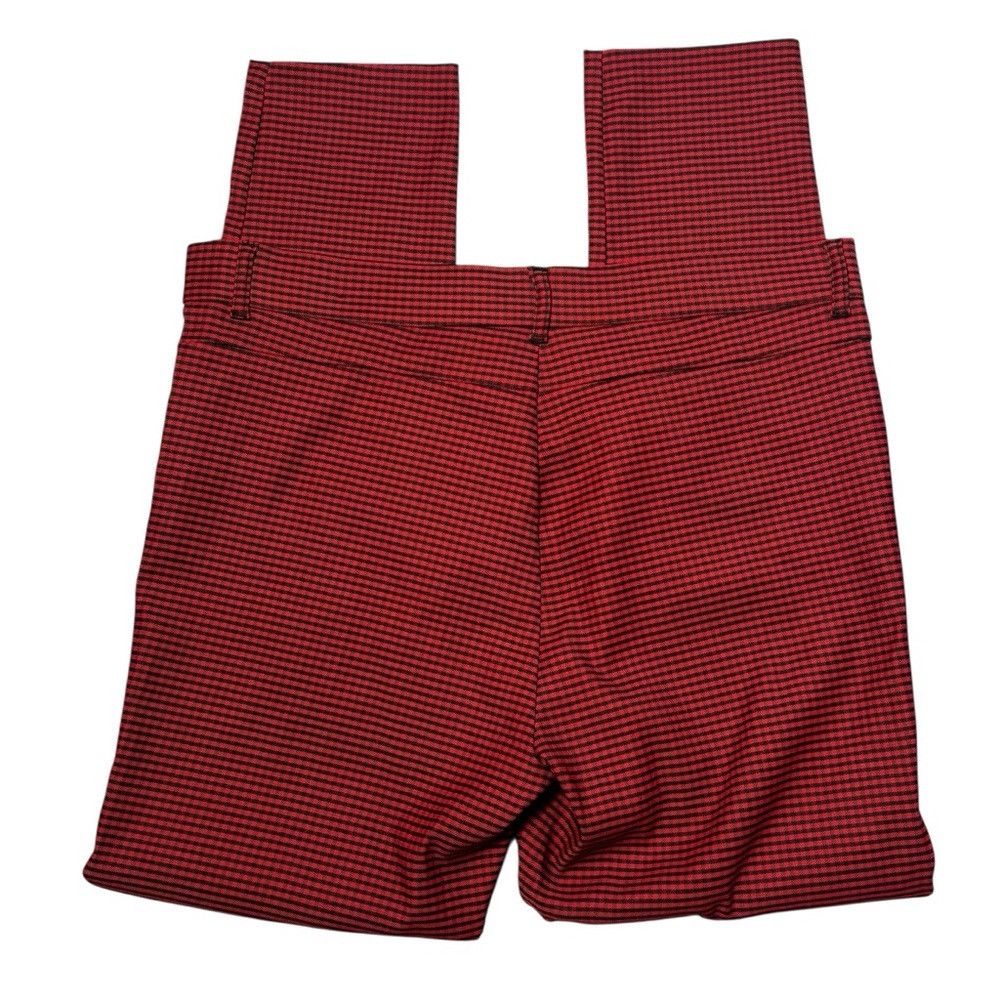 Zara Zara Red Black Plaid High Rise Skinny Pants Size XXL Size 40" / US 18 - 4 Thumbnail