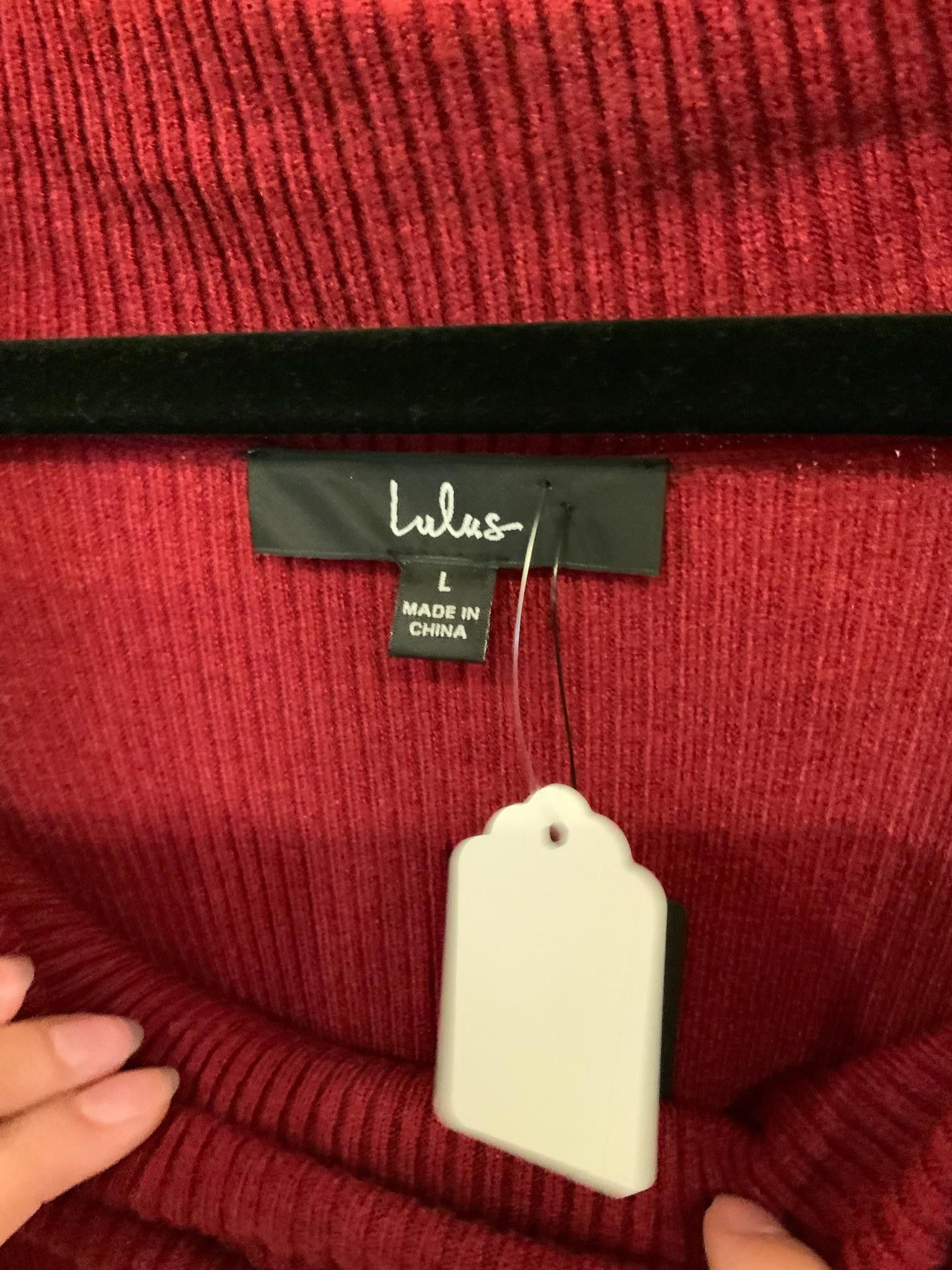 Lulus Lulus Elegant Red Cowl-Neck Midi Dress Size L / US 10 / IT 46 - 3 Thumbnail
