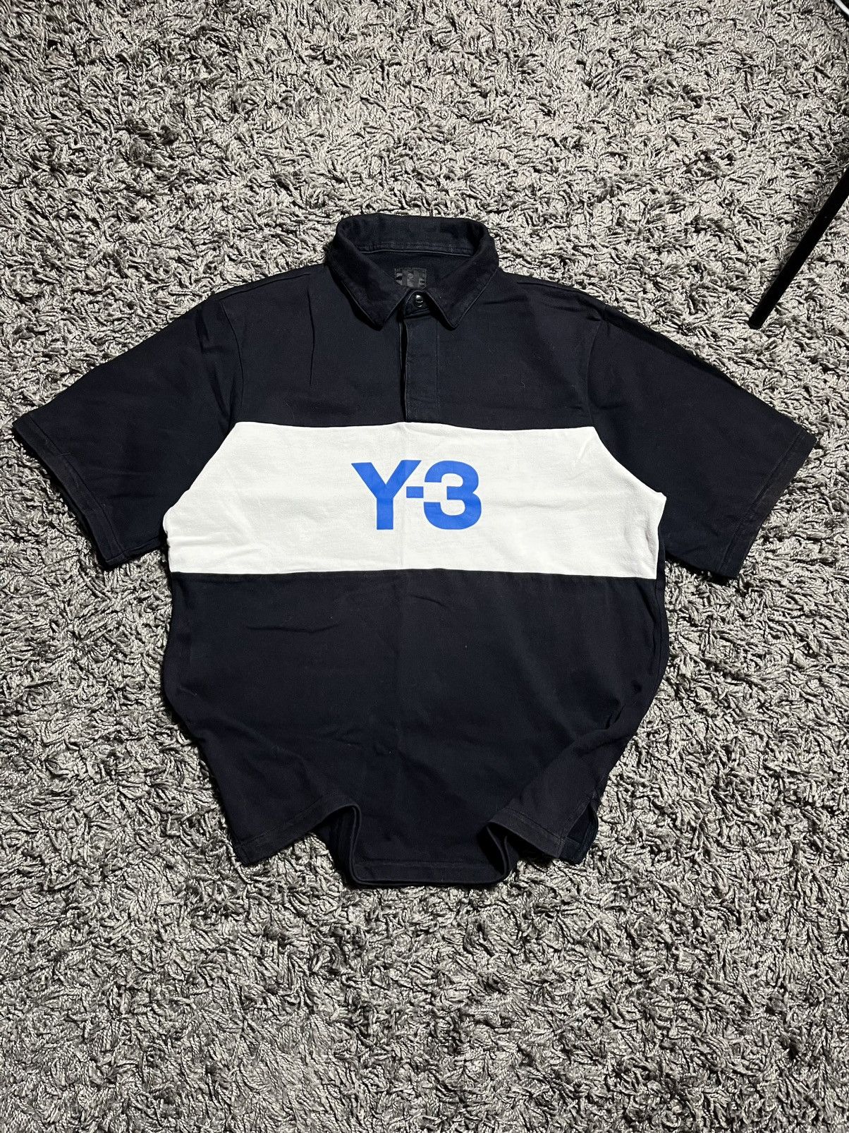 Y-3 Y-3 YOHJI YAMAMOTO X ADIDAS COTTON POLO T-SHIRT Size US S / EU 44-46 / 1 - 1 Thumbnail