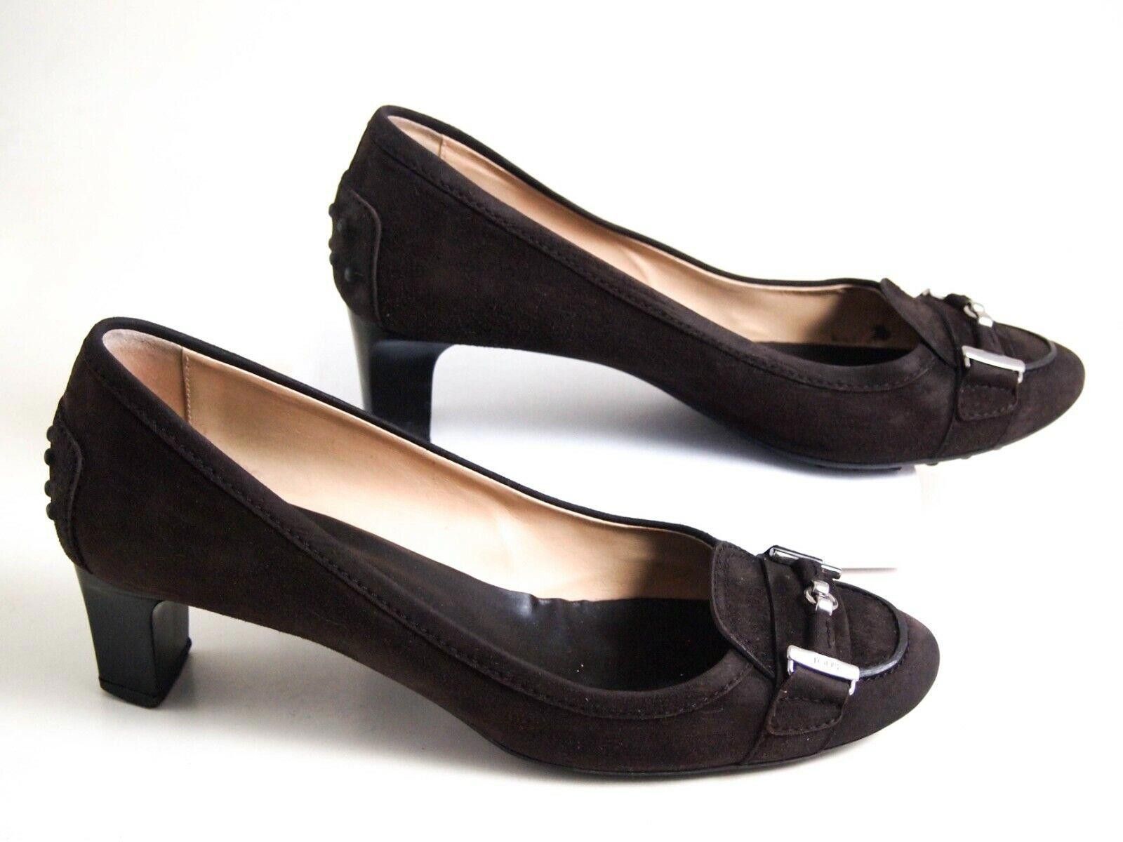 Tod's Tod's Mid Heel Pumps Brown Suede US 8 EU 38 Size US 8 / IT 38 - 2 Thumbnail