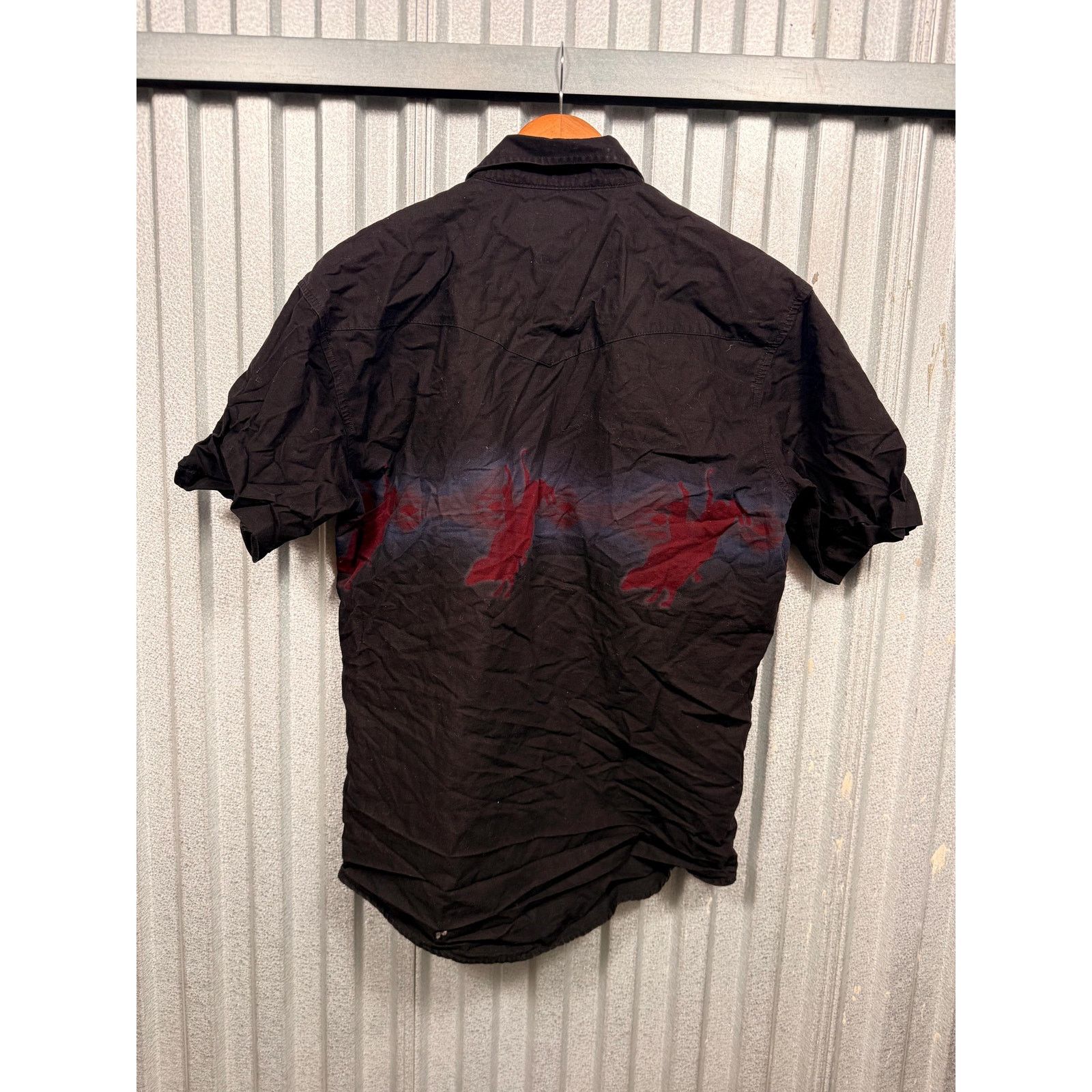 Wrangler Vintage Western Wrangler Buffalo Short Sleeve Pearl Snap Size US L / EU 52-54 / 3 - 13 Thumbnail