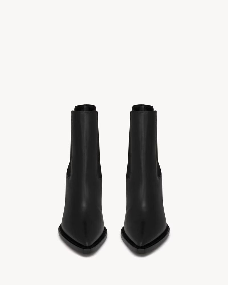 Saint Laurent Paris o1bcso1str1124 Theo Chelsea Boots in Black Size US 6 / IT 36 - 3 Thumbnail