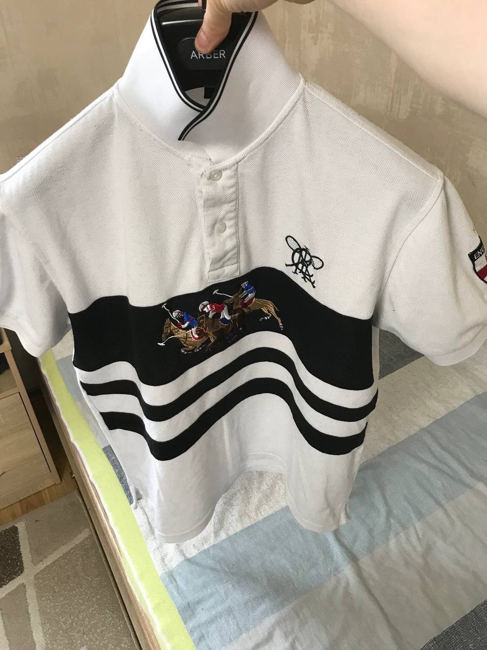 Polo Ralph Lauren 🔥 Vintage Ralph Lauren Chief Keef Style Oversized Polo Shirt Size US S / EU 44-46 / 1 - 4 Thumbnail