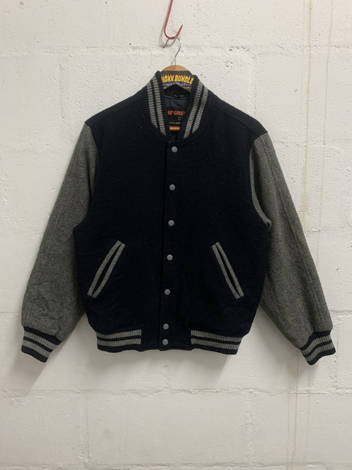 Japanese Brand × McGregor × Vintage Vintage Mc Gregor Bombers Jacket Wool Size US M / EU 48-50 / 2 - 1 Thumbnail