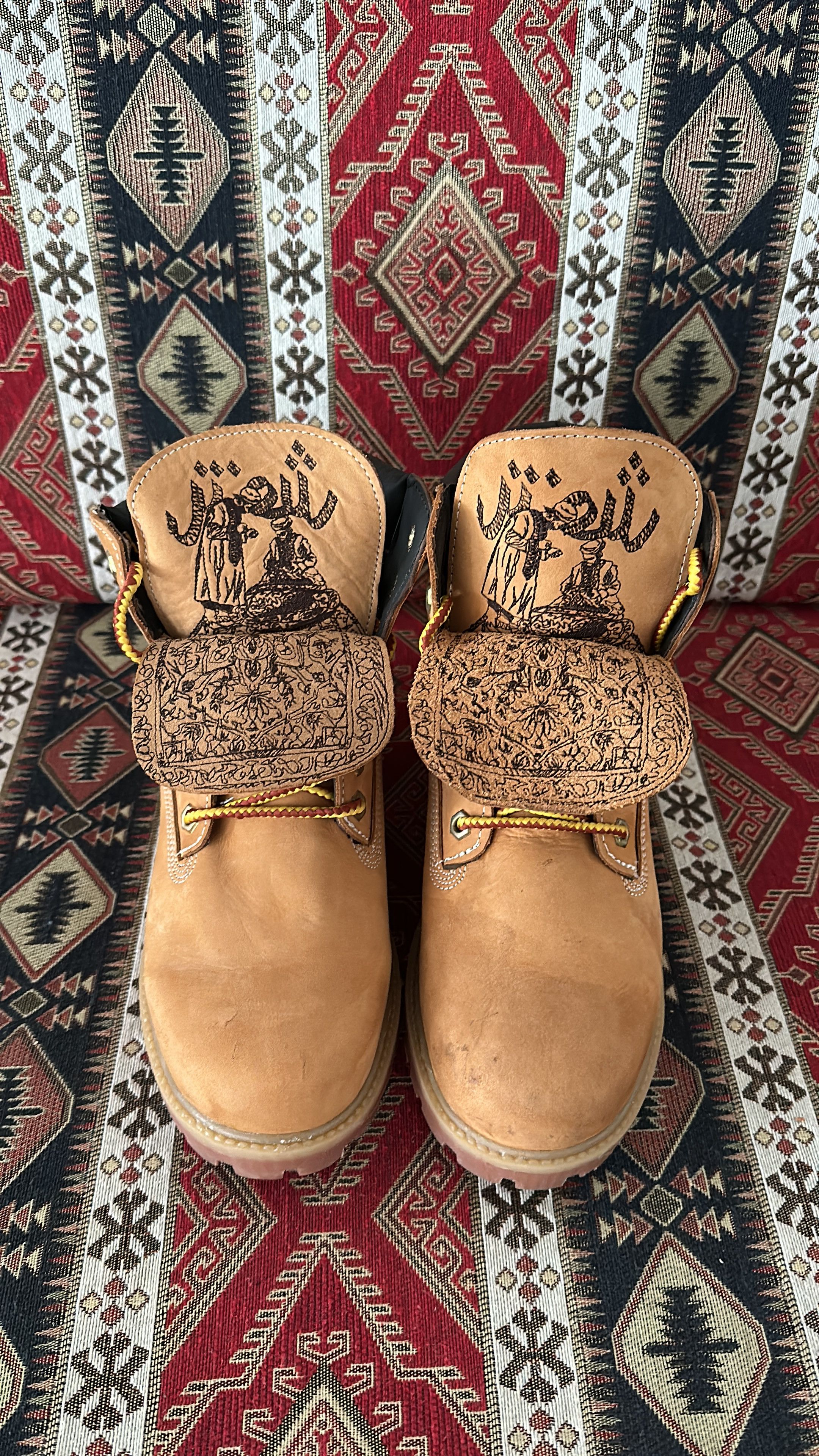 Derschütze "Yasmin V3" Boots Size 41 Timberland Style in Orange, Men's (Size 8) — image 2 of 6