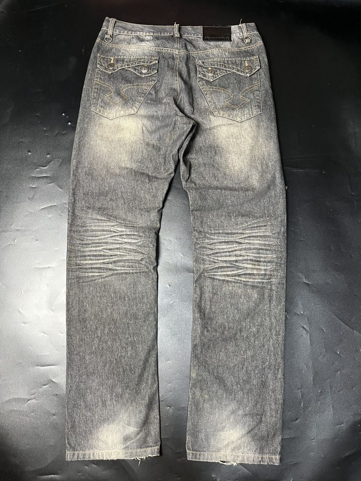 If Six Was Nine × Japanese Brand × Le Grande Bleu (L.G.B.) Japanese Gimmick Zipper Bondage Jeans by premium vintage Size US 31 - 2 Thumbnail