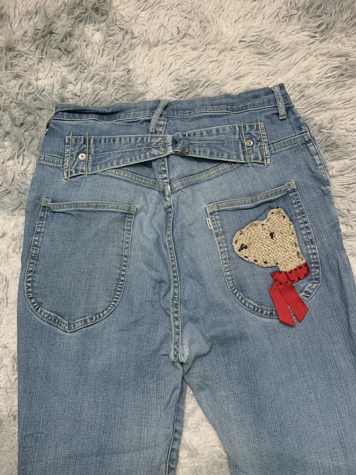Issey Miyake × Japanese Brand × Ne-Net RARE ISSEY MIYAKE DENIM BUCKLE BACK Size US 31 - 14 Thumbnail