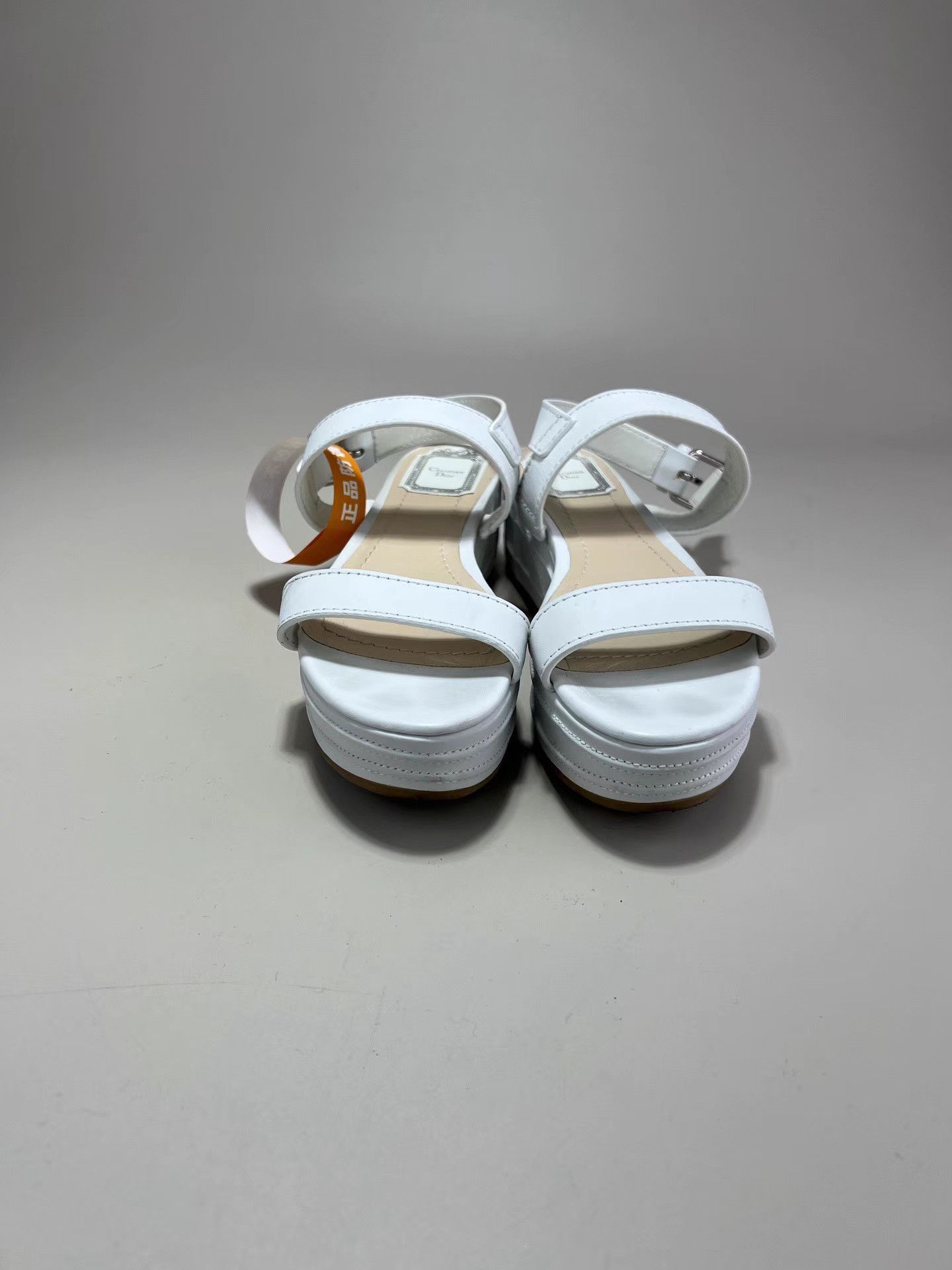 Dior DIOR White Platform Sandals Size US 8 / IT 38 - 2 Thumbnail