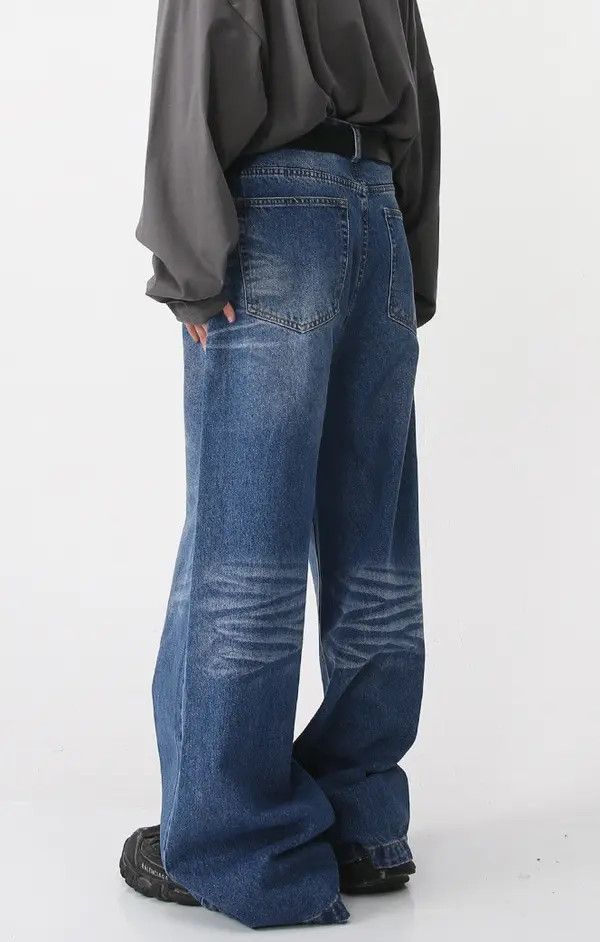 Japanese Brand 14225Washed casual loose wide-leg vintage jeans Size US 32 / EU 48 - 6 Thumbnail