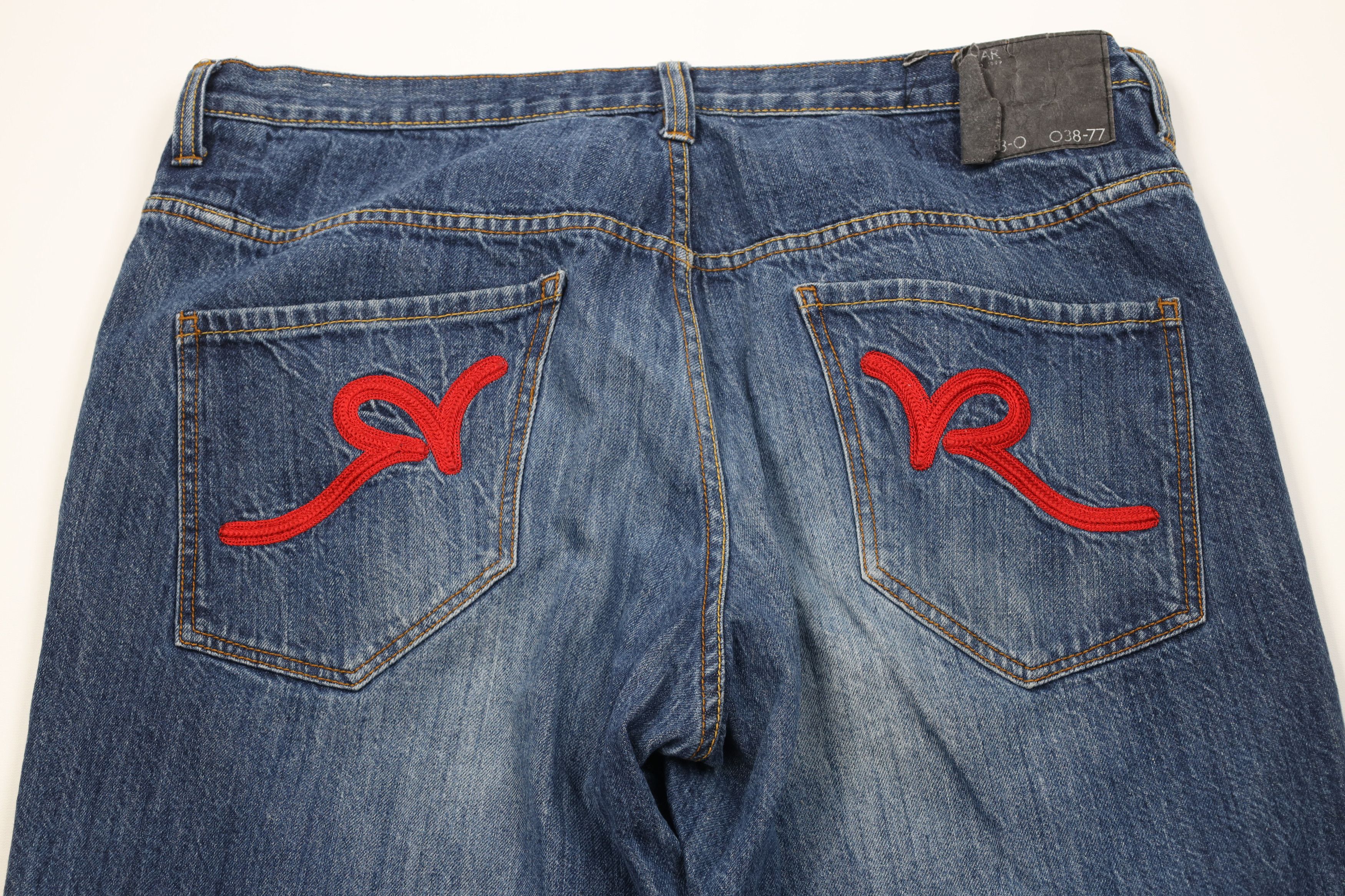 Rocawear Vintage 90s Y2K Rocawear Baggy Fit Wide Leg Denim Jeans Blue Size US 40 / EU 56 - 12 Thumbnail