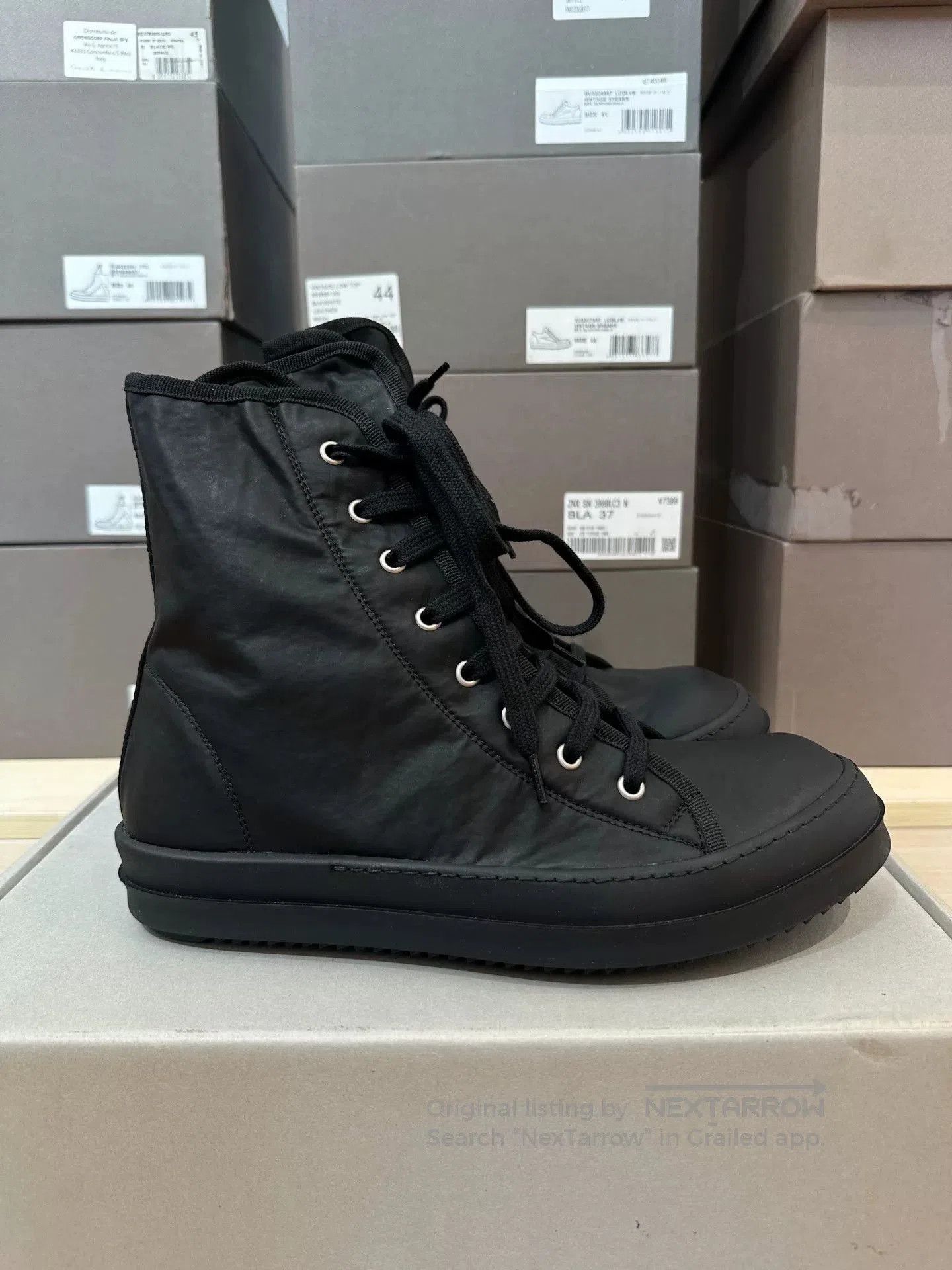 Rick Owens Drkshdw Rick Owens DRKSHDW High-Top Sneakers. Size US 8 / EU 41 - 1 Thumbnail