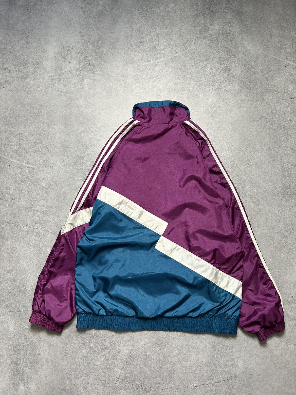 Adidas Vintage 90's Adidas Small Logo Track Jacket Retro Rave Y2K Size US L / EU 52-54 / 3 - 3 Thumbnail