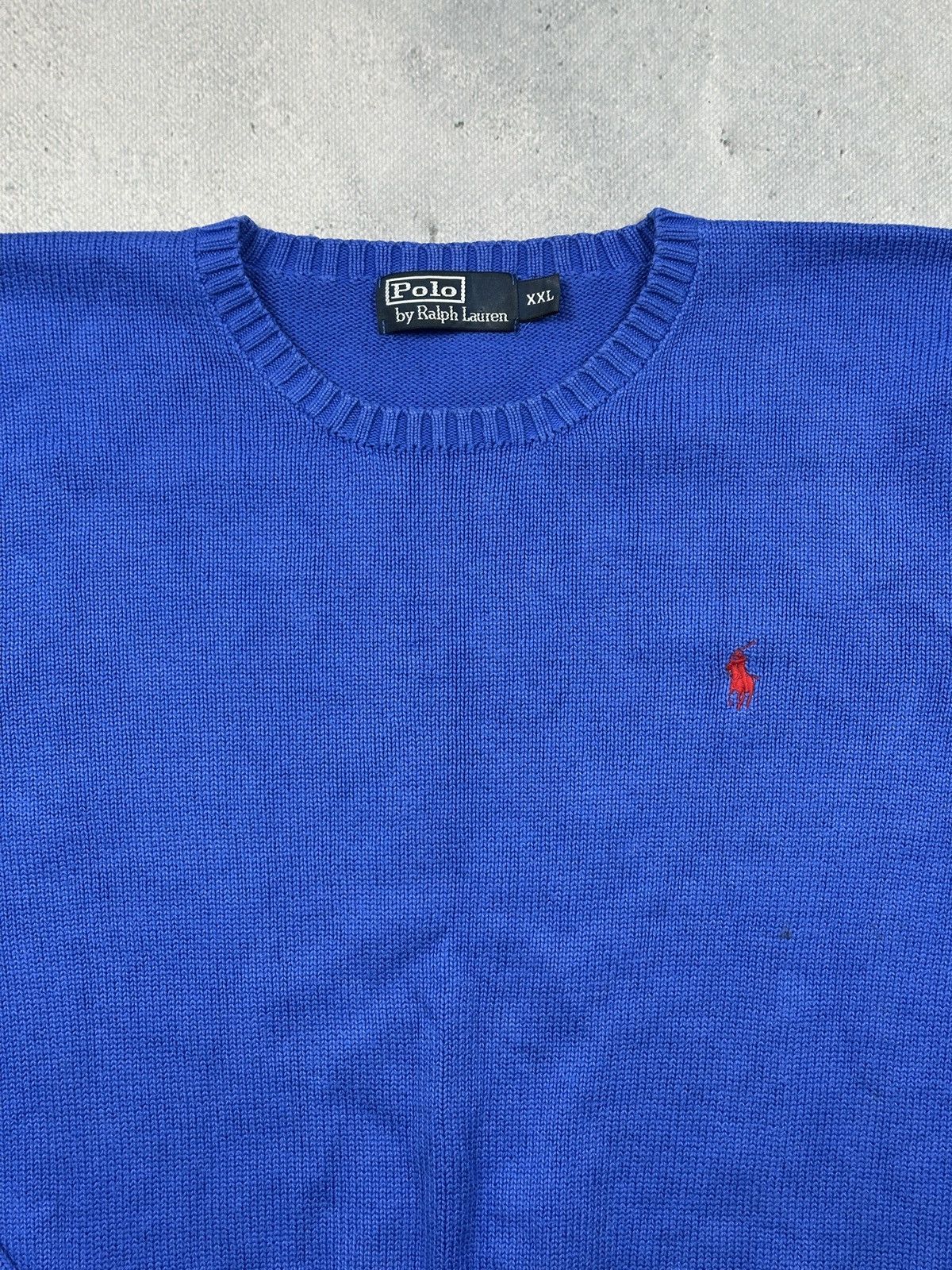 Polo Ralph Lauren Polo Ralph Lauren Classic Knit Sweater Blue Logo Crewneck Size US XXL / EU 58 / 5 - 6 Thumbnail