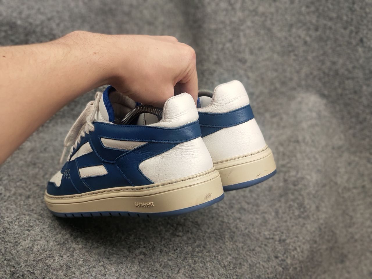 Represent Clo. Represent Reptor Low top White Blue Logo Leather Sneakers Size US 8 / EU 41 - 16 Thumbnail