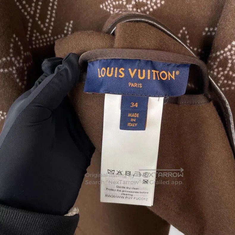 Louis Vuitton Louis Vuitton Old-print double-faced wool coat Size XXS / US 00 / IT 34 - 4 Thumbnail