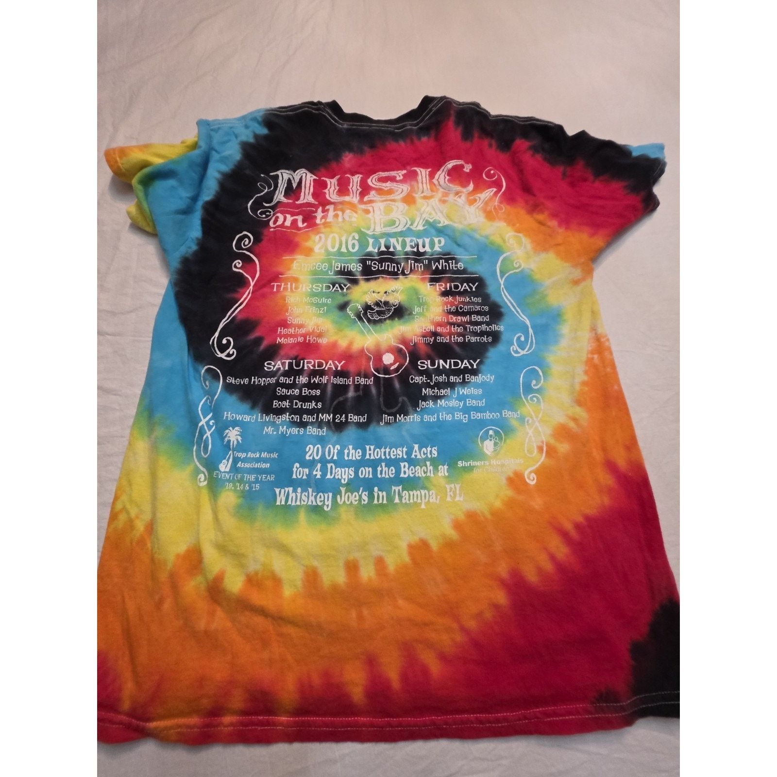 Gildan Trop Rock 2016 Music On The Bay Tampa Florida Men's Size L Size US L / EU 52-54 / 3 - 3 Thumbnail