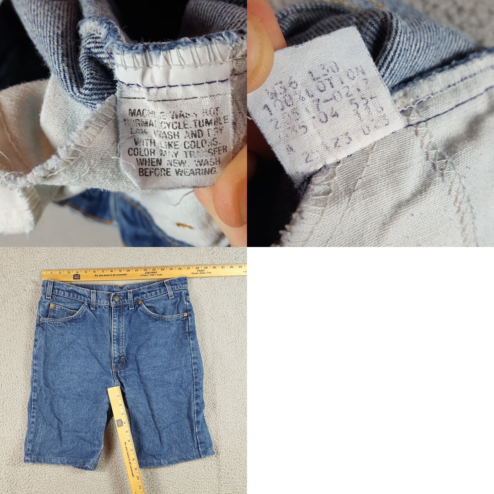 Levi's VINTAGE Levi's 80s Denim Jorts Men's Size 34 Blue Stonewash Cutoffs Retro Grunge 90s Size US 34 / EU 50 - 8 Thumbnail