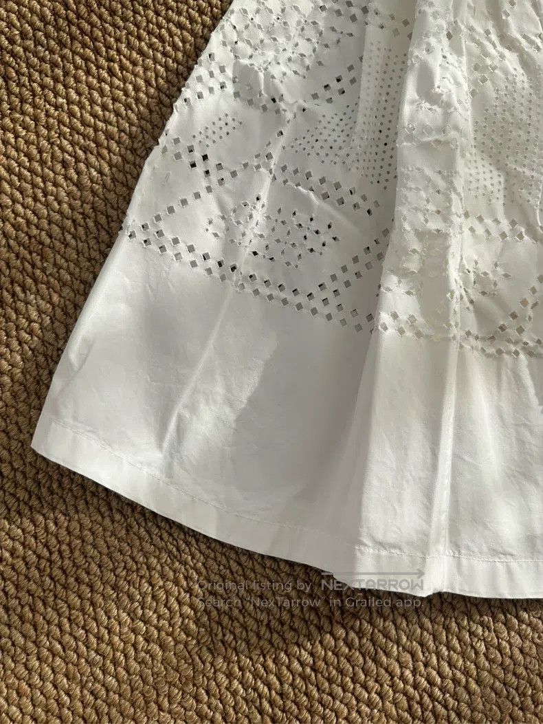 Fendi Fendi Lace-Up Skirt - Women's - White Size 27" / US 4 / IT 40 - 4 Thumbnail