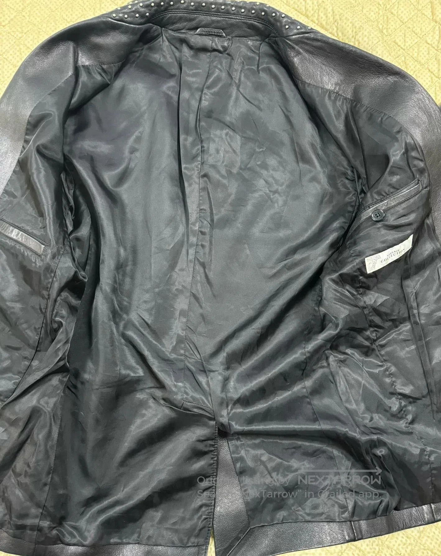 Versace Versace Leather Studded Men's Jacket. Size US S / EU 44-46 / 1 - 3 Thumbnail