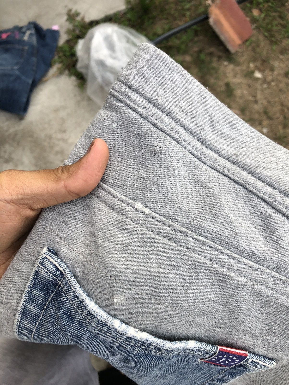 Japanese Brand RECONSTRUCTED DENIM BY RODEO CROWN Size US 30 / EU 46 - 4 Thumbnail